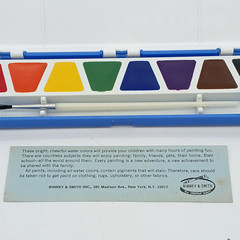 VTG Crayola Binney & Smith Eight Playtime Watercolors #515 Made in USA