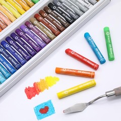 Artecho Oil Pastels Set of 50 Colors (8 x 60 50 Count (Pack 1), Multicolor