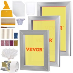 VEVOR Screen Printing Kit Silk Screen Printing Frames 6×10/8×12/10×14 110 Mesh