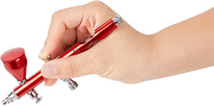 Dual Action Airbrush Kit with 0.2Mm 0.3Mm 0.5Mm Nozzles, Air Hose & Quick Couple