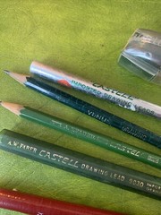 Vintage Germany Faber-Castell Tubes Pencils Sharpener Drawing Drafting Pencils