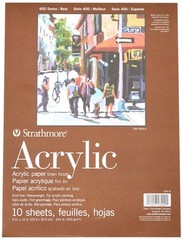 Strathmore Acrylic Paper Pad 9X12-10 Sheets -430900 Kitchen