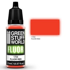 Green Stuff World – Fluorescent Acrylic Paint Red 1704 for Models and Miniatures