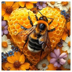 Diamond Art Kits for Adults, Bee Diamond Painting Kits for Beginner, 5D DIY Roun