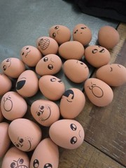 24 Rubber Bouncy Eggs With Funny Expressions Emotion Egg Counseling School Feel