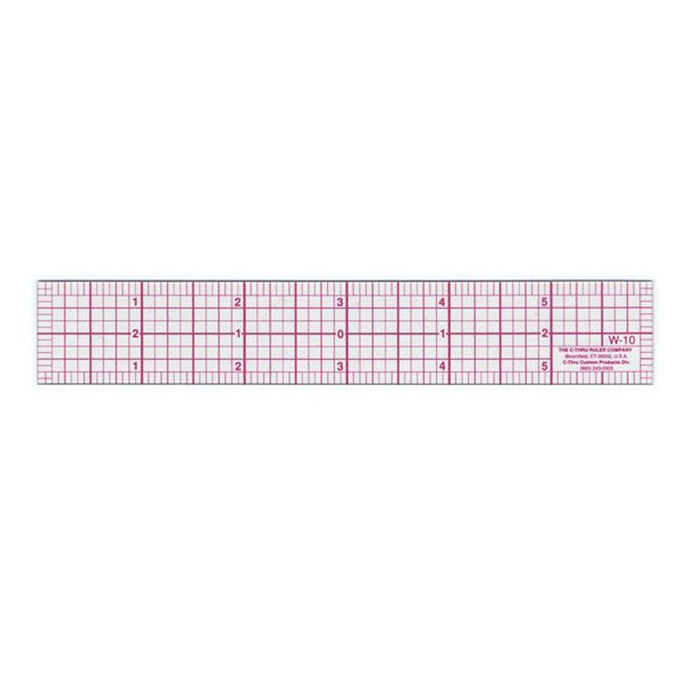 Westcott W-10 6-Inch 8ths Graph Ruler, Transparent, 1 x 6 in color may vary
