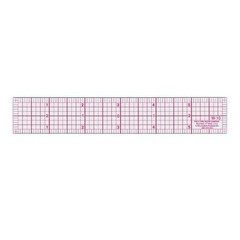 Westcott W-10 6-Inch 8ths Graph Ruler, Transparent, 1 x 6 in color may vary
