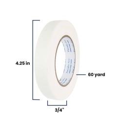Pacific Arc Drafting Tape, 3/4 in. x 60 yd. roll. Multiple Uses 60 yd, White