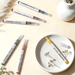 6 Pcs Underglaze Colored Pen for Pottery Ceramics Underglaze Marker DIY Ceram…