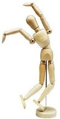 24 pcs ARTIST MANNEQUINS 12″ Wooden Jointed Paint Draw Human Figure Dummy Model