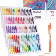 Acrylic Gel Pens for Coloring, 72 Colors Click Acrylic Paint Pens Set