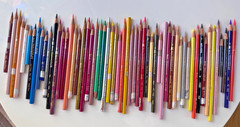 Vintage Lot of 56 Sanford Berol Prismacolor Colored Pencils Used Art Supplies