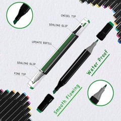 80 Colors Alcohol Based Markers Dual Tip Drawing Markers Set for Drawing
