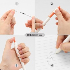 Stylish 5-Count Gel Pens with Quick Dry Ink – Ideal for School & Office Supplies