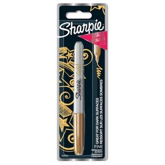 Sharpie Metallic Permanent Markers | Fine Point for 1 Count (Pack of 1), Gold