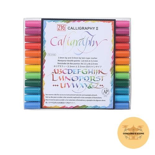 Kuretake ZIG Calligraphy II 24 Colors TC-3100 Japan