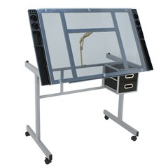 Drafting Table Art Desk Artist Drawing Table Adjustable Craft Table with Stool