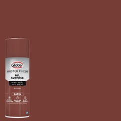 Glidden Master Finish 12 oz. Satin Brick Red Interior/Exterior All Surface Sp…