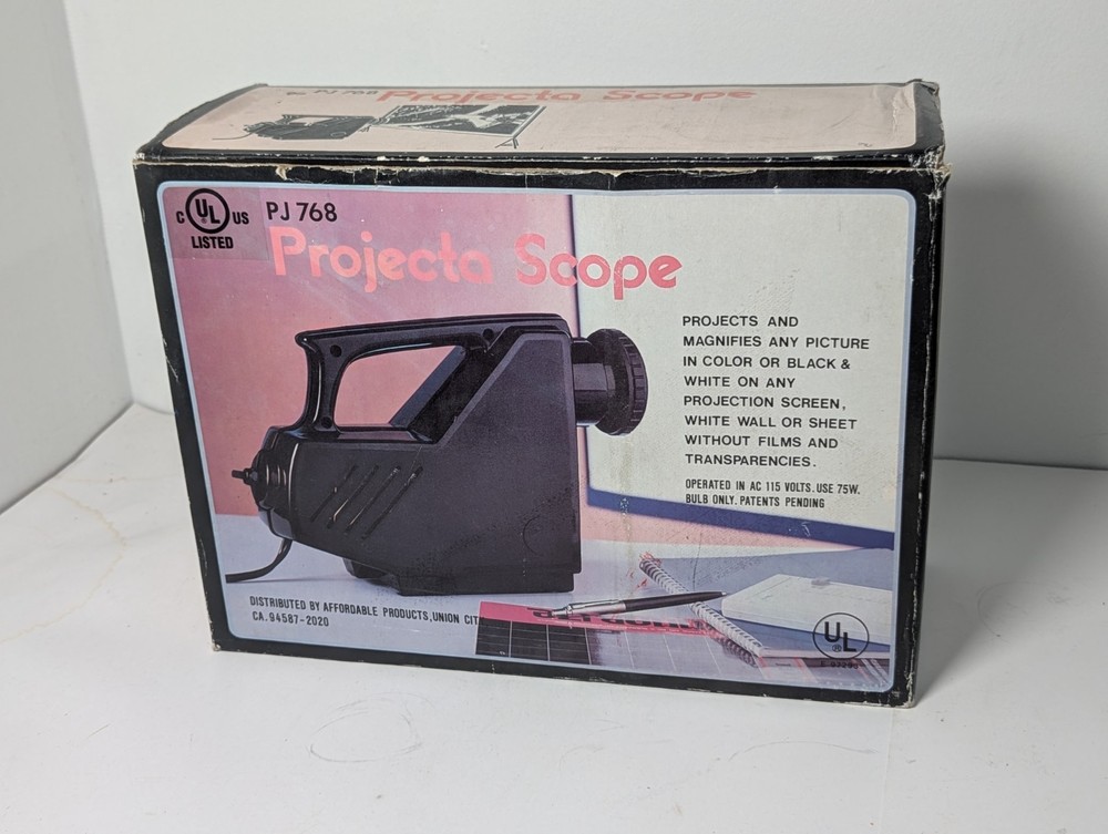 Projecta Scope PJ768 Art Drawing Tracing Projector Project Open Box