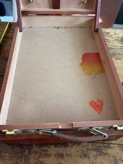 Royal Langnickel Wooden Storage Travel Case & Easel Vintage