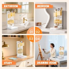 Paint Brush Holder Silicone Paintbrush Drying Rack Removable Craft Paint Storage