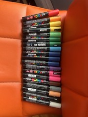 uni POSCA PC-5M Paint Marker Pens, Multicolor Assorted Colors Lot 16 markers