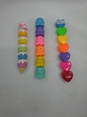 (Set Of 3) 16 Piece Ice Cream Octopus Hearts Highlighter Markers Set 6.5″-8.25″