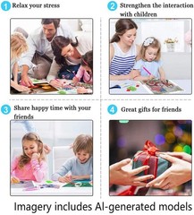 3 Pcs Diamond Art Kits for Adults, 5D Diamond Painting Kits | Full Round Dril,.