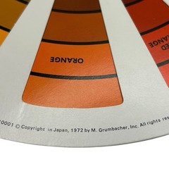 Vintage M. Grumbacher Color Computer Double Sided Circular Color Wheel 1972