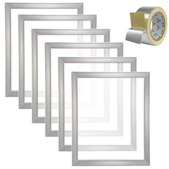 VEVOR Screen Printing Kit Silk Screen Printing Frame 20x24in 305 Count Mesh 6pcs