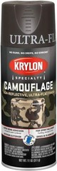Versatile 11 oz Krylon Ultra Flat Brown Camouflage Spray Paint – All Surfaces