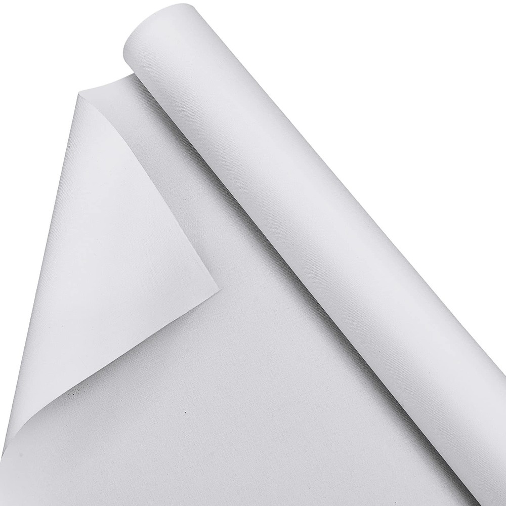 Kinlop 48 Inch x 20 Feet Double Primed Cotton Canvas 48 X 20 Feet, White