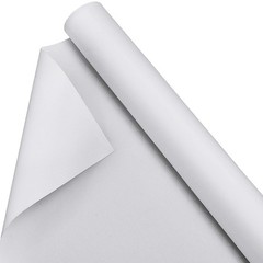Kinlop 48 Inch x 20 Feet Double Primed Cotton Canvas 48 X 20 Feet, White