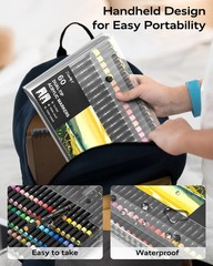 24 Colors Dual Tip Acrylic Paint Pens for Wood Glass Rock Fabric DIY Art Crafts