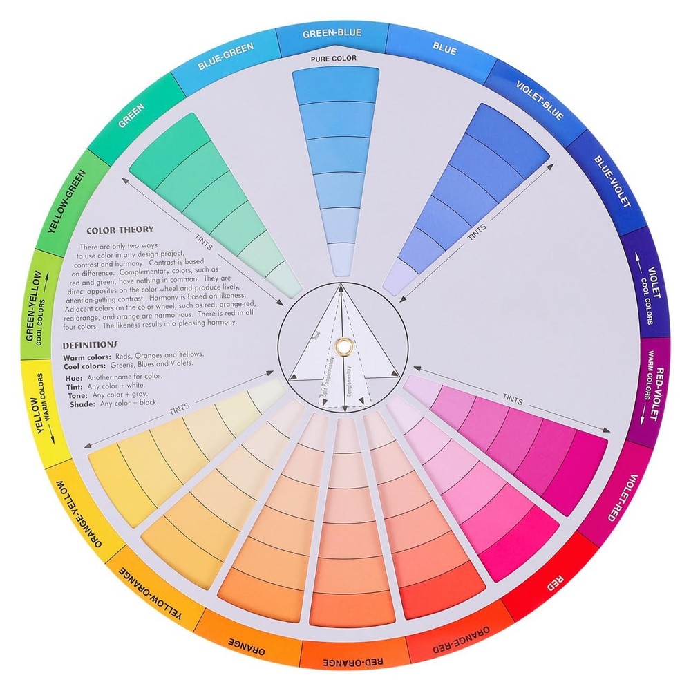 NUOBESTY Color Wheel, for Artist Matching Wheel 23cm, As Shown