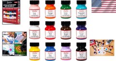 Leather Craft Acrylic Paint Kit – 5 Colors, Easy Liquid Application for Artists