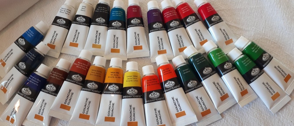 24 Pack Royal Langnickel Gouache Artist Colors Tube Paint Supplies FREE SHIP