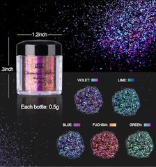 Chameleon Flakes Pigment Powder for Resin Nail Art Soap Making – 50g