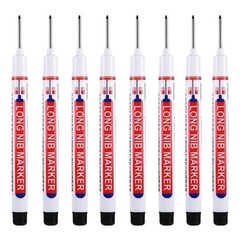 8Pcs/Set 20Mm Deep Hole Long Nib Head Markers for Metal Perforating Pen