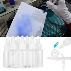Paint Bottle 10 Pack Airbrush Jars Plastic Containers 1oz 30ml, Set 10 PCS