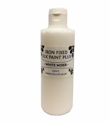 Silkcraft Silk Paint Plus – Iron Fixed 200ml – white mixer – for silk painting