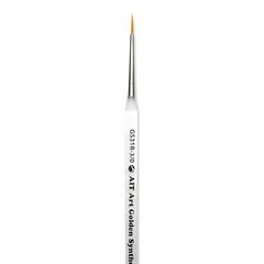 AIT Art Round Paint Brushes, Pack of 3, Miniature Sizes 20/0, 10/0, 3/0, Acry…