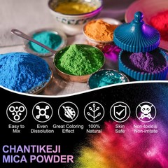 Mica Powder 144 Colors 10g Natural Pigment Epoxy Resin Soap Candle CHANGTIKEJI