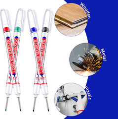 24 Pieces Deep Hole Marker Pens 20 mm Deep Drill Hole Long Nib Marker Multi