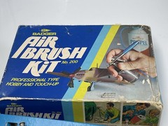 Vintage Badger Air Brush Kit No 200 Professional Type Hobby and Touch Up