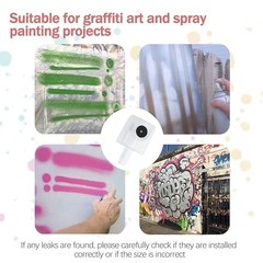 25 Pack Spray Paint Caps for Cans – Graffiti Art Supplies, Street Art Tools