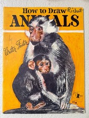 Vintage Walter Foster How to Draw Animals Art Instruction Book Monkeys Dogs Lion