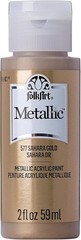 2 oz Sahara Gold Metallic Acrylic Paint – Easy Cleanup & Water-Based