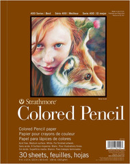 400 Series Wire Bound Colored Pencil Pad, 100 Lb. Paper, 9 X 12 Inches, 30 Sheet