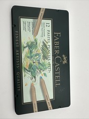 Faber-Castel FC112124 Pitt Pastel Pencils in A Metal Tin (24 Pack) Germany Made